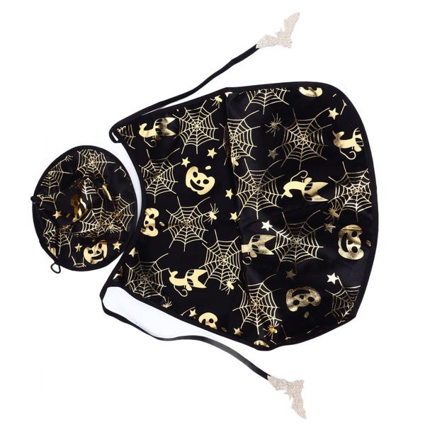 pet pumpkin cape set pet halloween costumes pet cosplay cloak pet costume set Carousel 2