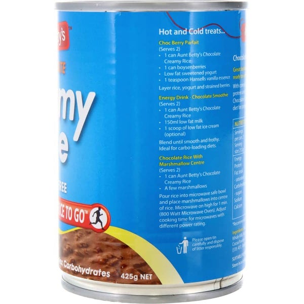 Aunt Bettys Rice 2 Go Creamed Rice Chocolate Creamy Rice Carousel 5