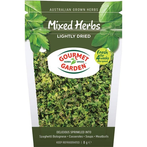 Gourmet Garden Fresh Vegetable Mixed Herbs Lightly Dried Packet 8g Carousel 1