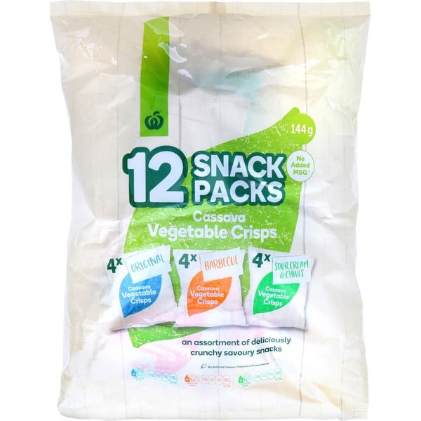 Woolworths Cassava Vegetable Crisps Mixed 144g Carousel 1