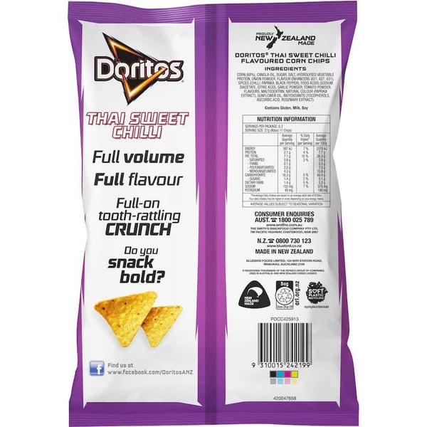 Doritos Corn Chips Sweet Thai Chilli 170g Carousel 2