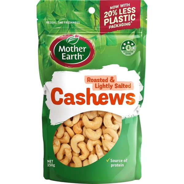 Mother Earth Cashews Batch Roasted & Salted Carousel 1