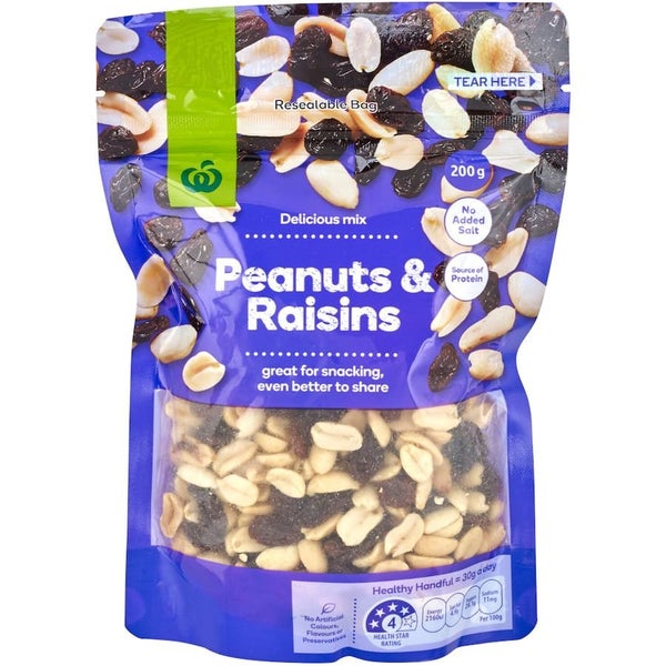 Woolworths Nut & Fruit Mix Nuts & Raisins Carousel 1
