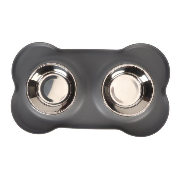 dog bowl with silicone mat pet bowl set Dog Bowls Prevent Spill Slip Proof Carousel 8