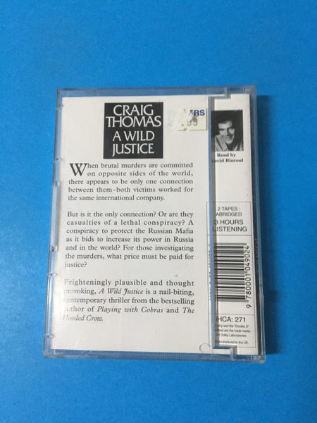 Craig Thomas: A Wild Justice (AudioBook Cassette) Carousel 2