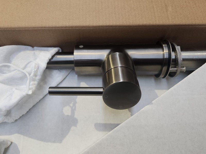 Tube Kitchen Mixer With Pull Out Spray Brushed Gunmetal PVD *Second* Was $999 Carousel 3