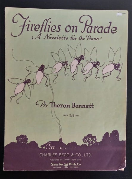 Old sheet music - Fireflies on Parade - a novelette for the piano Carousel 1