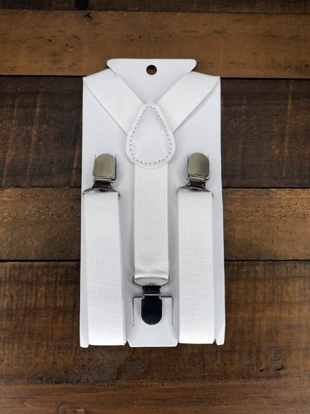 Children's Formal Suspenders -White Carousel 1
