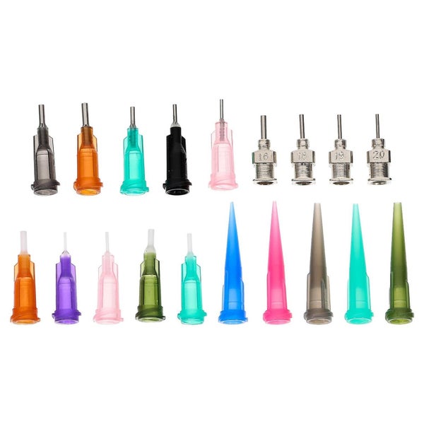 19pcs Tattooing Needle Nozzle Kit Plastic Bottle Needle Tips Tattooing Tools Carousel 1