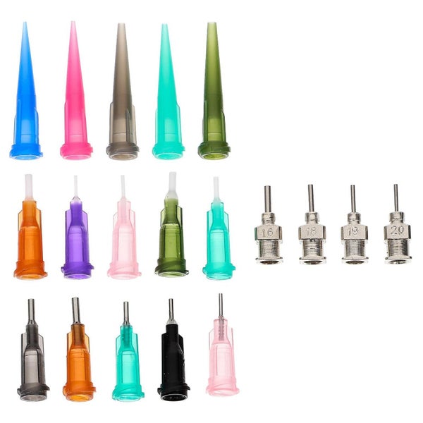 19pcs Tattooing Needle Nozzle Kit Plastic Bottle Needle Tips Tattooing Tools Carousel 2
