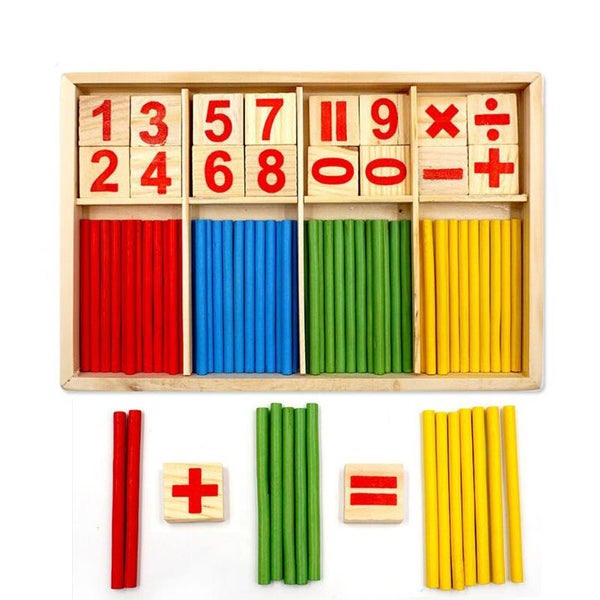 1 Set Wood Educational Teaching Aids Number Math Calculate Game Carousel 1
