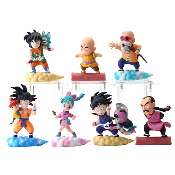 Dragon Ball 7pcs/set Characters on somersault clouds PVC Action Carousel 1