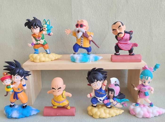 Dragon Ball 7pcs/set Characters on somersault clouds PVC Action Carousel 3