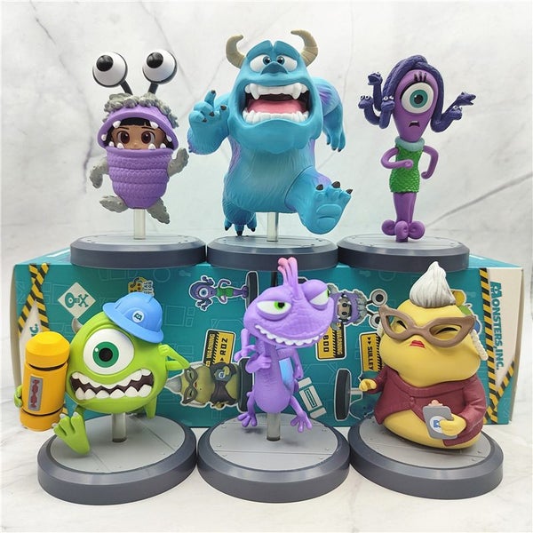6pcs/set Monsters University Sullivan Michael Cute Anime Action Carousel 1