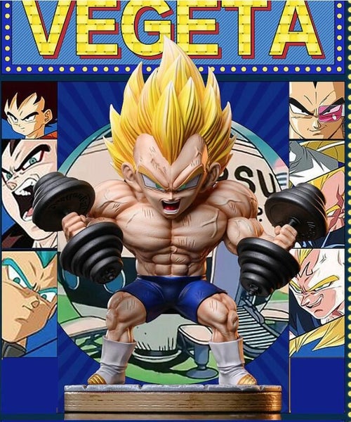 Dragon Ball Vegeta Bodybuilding muscle Ver. PVC Action Figure Model Carousel 2