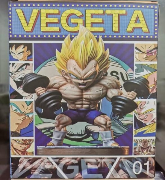 Dragon Ball Vegeta Bodybuilding muscle Ver. PVC Action Figure Model Carousel 6