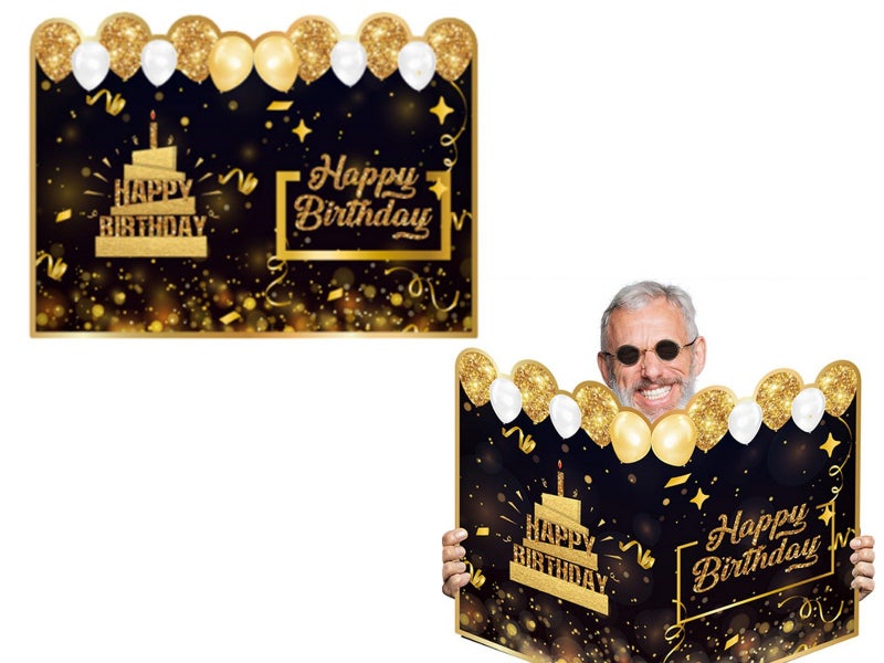 Jumbo Birthday Card Giant Guest Book Big Happy Birthday Card for Party Carousel 1