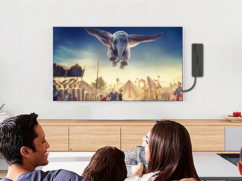 Digital HDTV Antenna Indoor Amplified Signal Booster Support for 4K 1080P Carousel 5