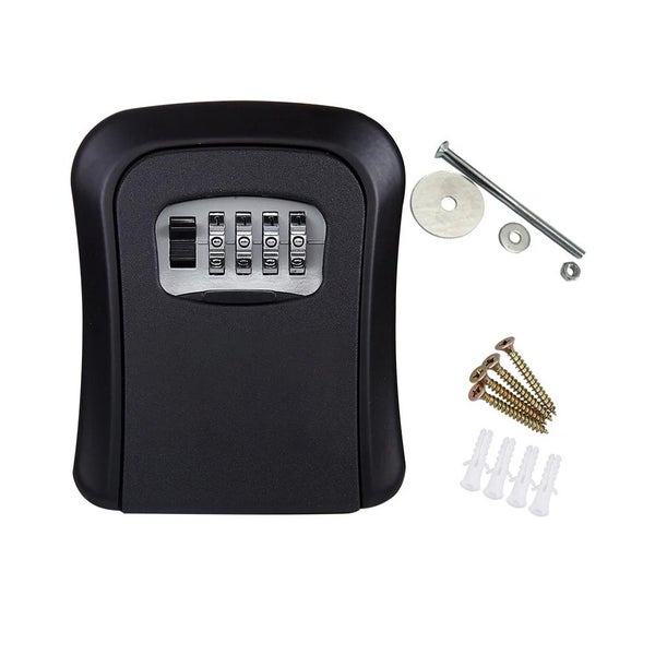 Key Lock Box Outside House Resettable Code Spare Lockbox For Home Garage Carousel 1