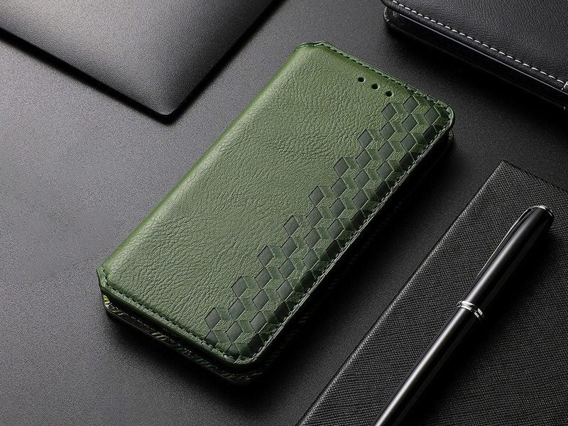 Slim PU Leather Stand Wallet Case Cover for iPhone 17 Pro Green Carousel 8