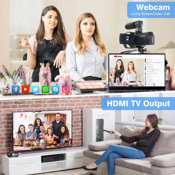 4K Video Camera Camcorder 48MP UHD WiFi IR Night Vision Vlogging Camera f CHK29M Carousel 7