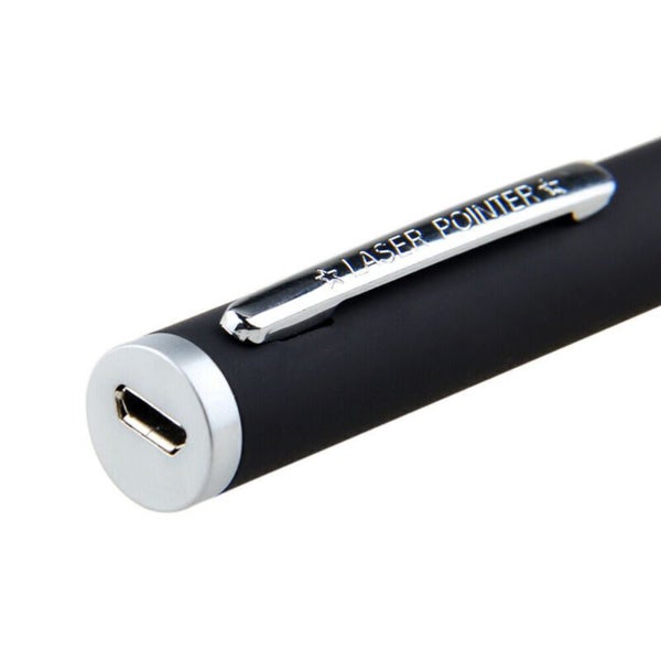 Green laser pointer conference pen teaching demonstration 1mw USB charging pet Carousel 9