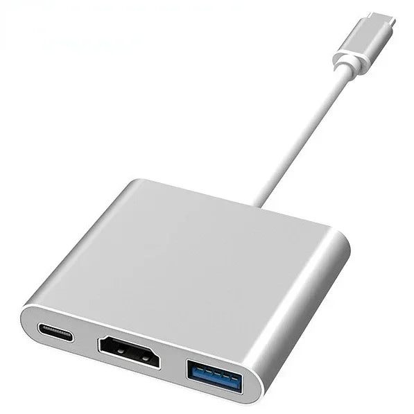 Type-C HUB USB C To HDMI Cable Adapter Splitter USB-C 3 IN 1 4K HDMI USB CHK29M Carousel 1