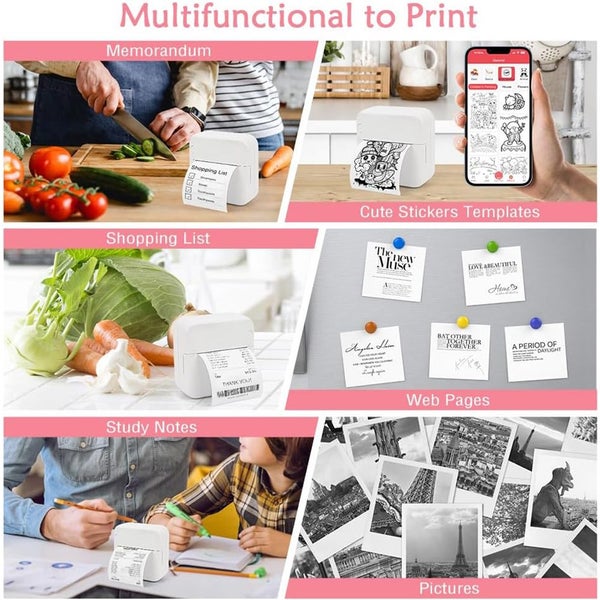 Portable Mini Pocket Printer for iPhone Carousel 2