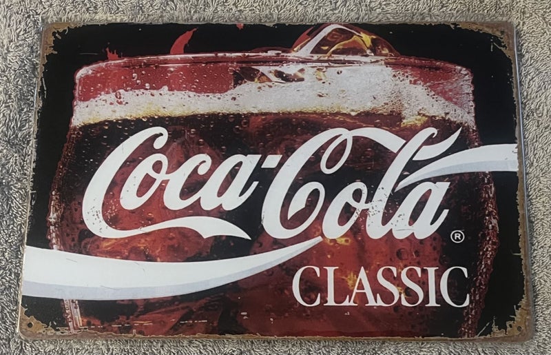 Coca-Cola Vintage Metal Sign - New Carousel 1