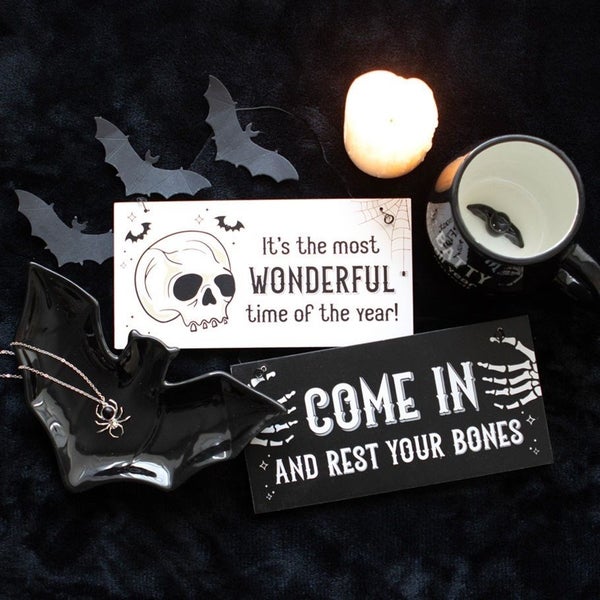 Black Bat Ceramic Trinket Dish Carousel 5