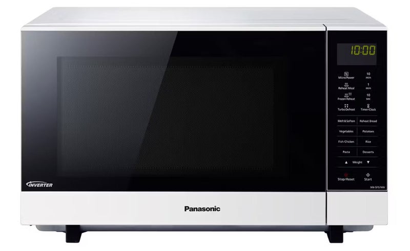 Panasonic 27L Flatbed Inverter 1000W Microwave - White NN-SF564WQPQ Carousel 1