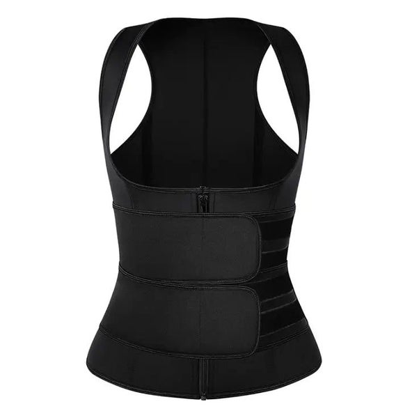 Women Strap Style Shaper Waist Adjustable Velcro Double Waistand Zipper S CHK29M Carousel 1