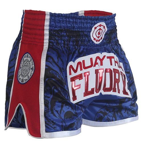 Fluory Eternity Retro Muay Thai Shorts Blue Carousel 1