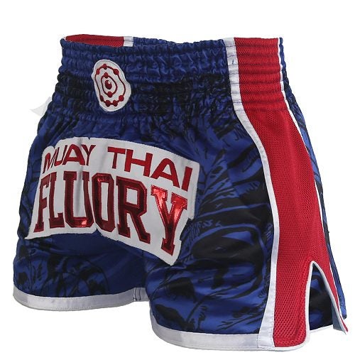 Fluory Eternity Retro Muay Thai Shorts Blue Carousel 2