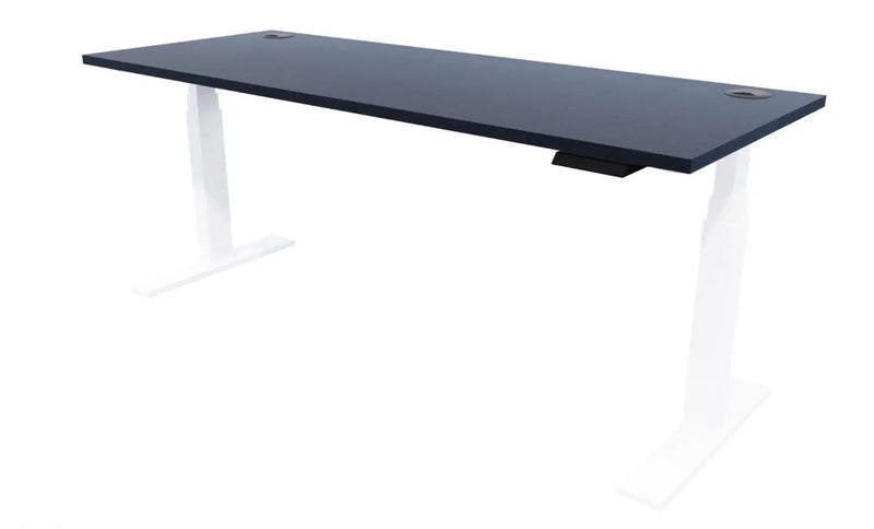 Electric Height Adjustable Desk 1800 x 700 with White Frame Carousel 1