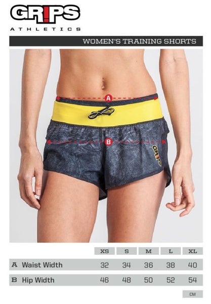 Grips Womens Funtional Training Shorts Green Camo Carousel 4