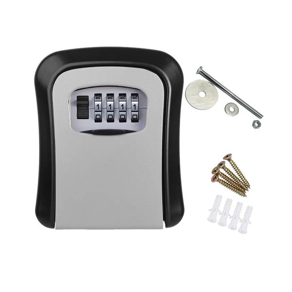 Key Lock Box Outside House Resettable Code Spare Lockbox For Home Garage Carousel 7