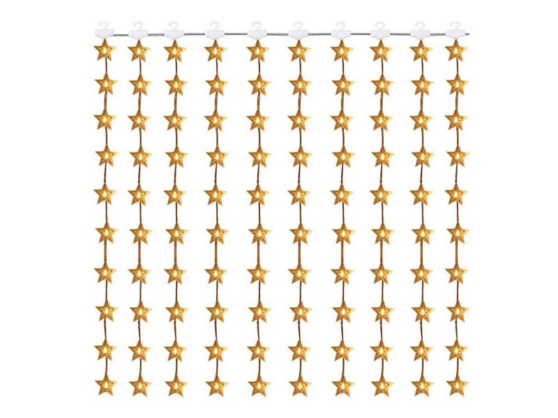 1Pc 3M Christmas Star Fairy String Lights Curtain Light with Remote Control Carousel 3