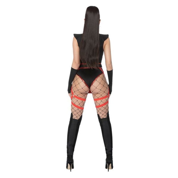 Fever Scarlet Ninja Costume Adult Black Carousel 2