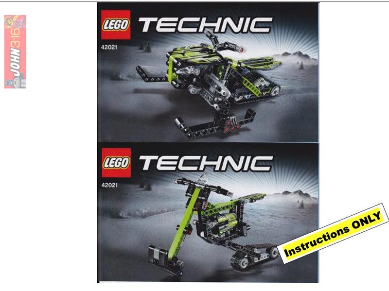 ** LEGO INSTRUCTIONS ** FOR TECHNIC SET #42021 SNOWMOBILE - 2 MODELS Carousel 1