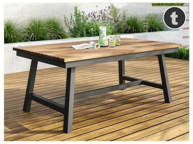 Havana Outdoor Dining Table Grey Carousel 1