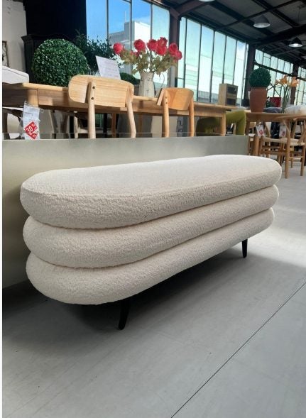 Noel Bench Seat 120W - Ivory White * Floor Display *25% OFF* Carousel 2