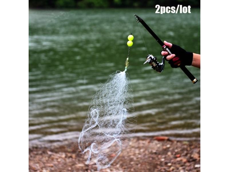 copper spring shoal fishing net Durable Netting (#8) UNIQKART Iron Net Width 2-Pack Copper Spring Shoal Fishing
