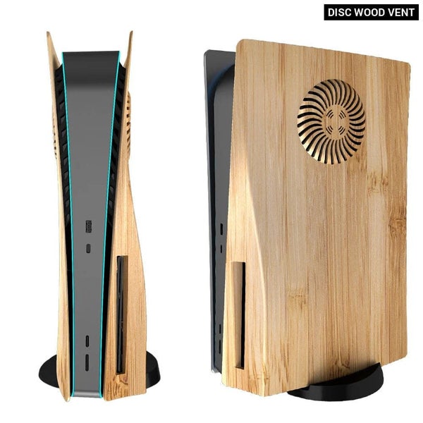 Ps5 Wood Faceplate with Cooling Vents Carousel 1