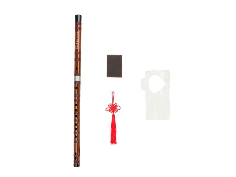 Bamboo Flute Traditional Dizi C D E F G Key Woodwind Instrument With Storage Carousel 2