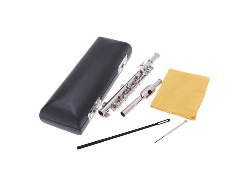Piccolo Ottavino Half-size Flute Silver Plated C Key Cupronickel With Cleaning Carousel 1