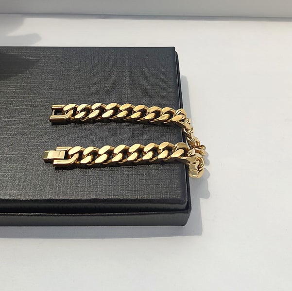 (18K Gold Filled) Link Chain Statement Bracelet BST14TY-262993529689858112