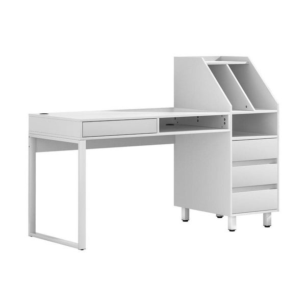 Computer Desk Office Study Desks Table Drawer Bookshelf Carousel 1