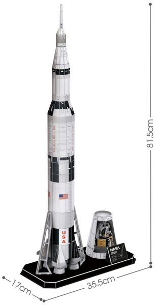 Cubic Fun: 3D NASA - Apollo Saturn V Rocket Carousel 2