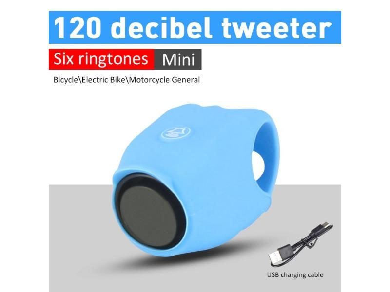 Cycling Bell Ring 120DB Bicycle Bell Electric Horn Motorcycle Rechargeable Carousel 1
